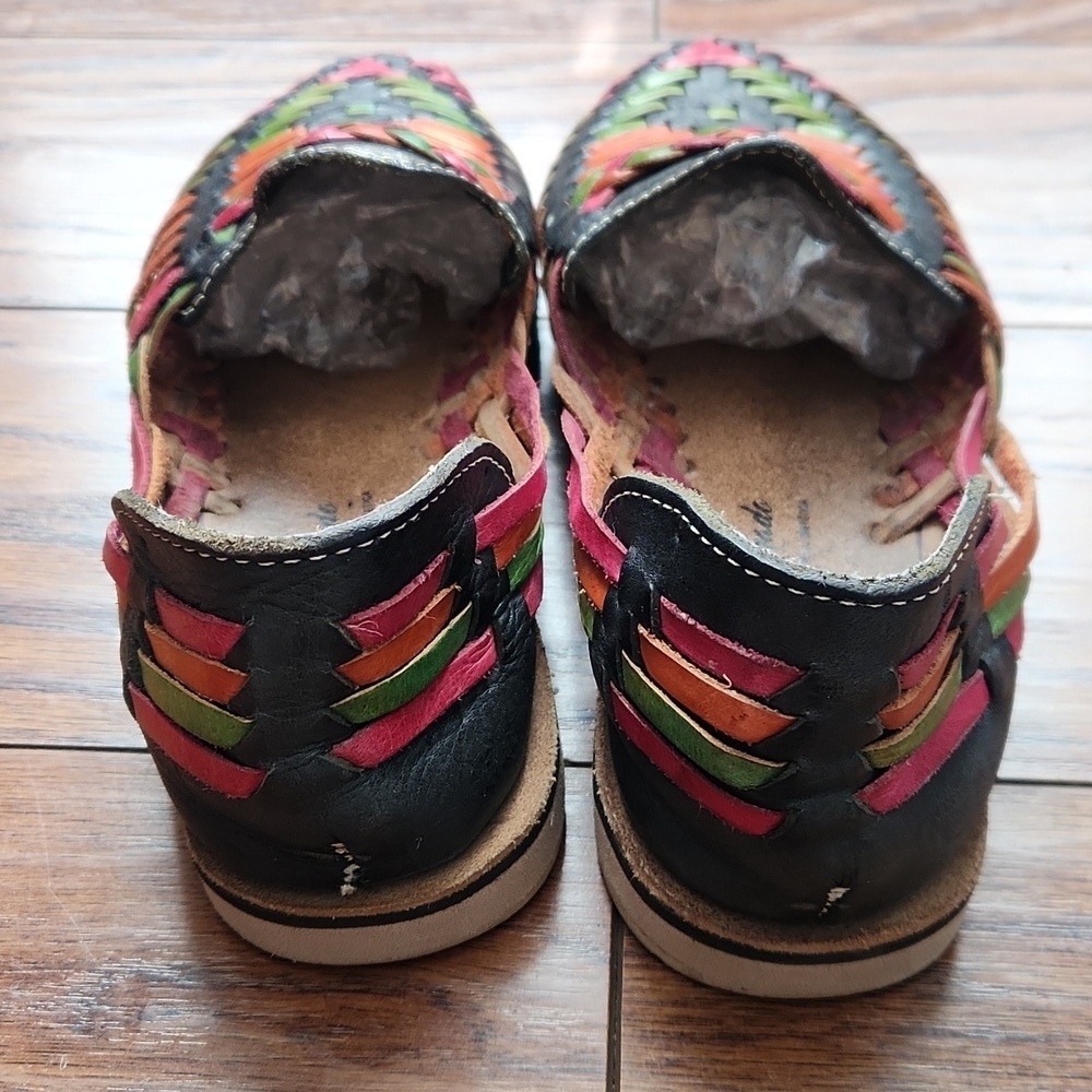 Huarache Multicolor Leather Flats - Picture 5 of 5